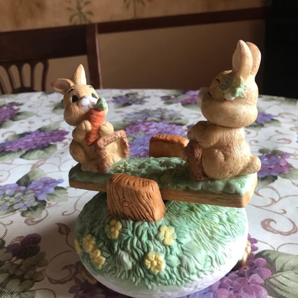 MUSICAL BUNNIES ON A SEESAW “at the Easter parade” - Picture 7 of 12